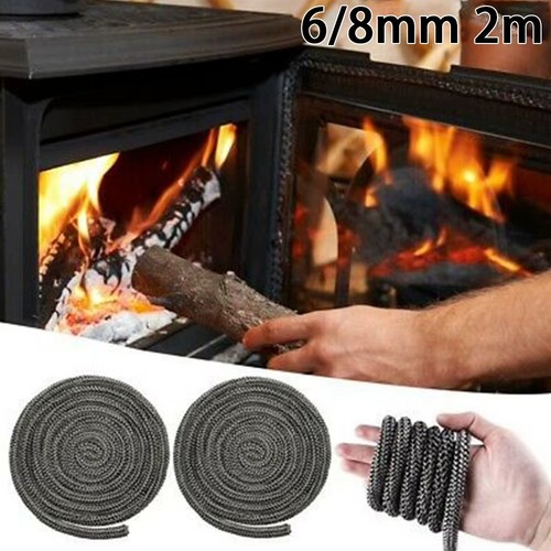 Black stove fire - black, rope