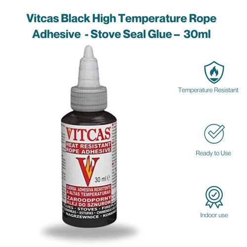 Stove rope glue adhesive black - adhesive,