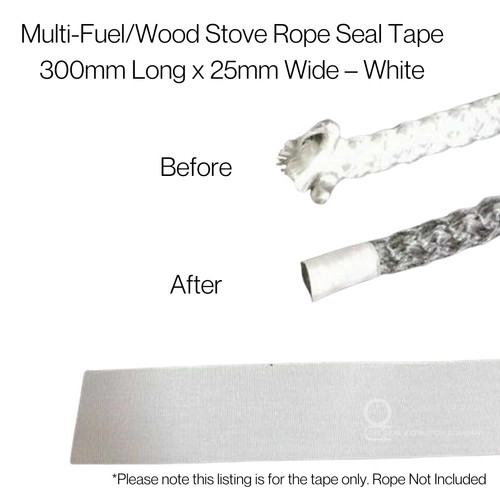 Stove rope seal tape - stove, ends