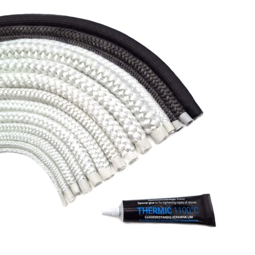 Stove fire rope - 2m, glue
